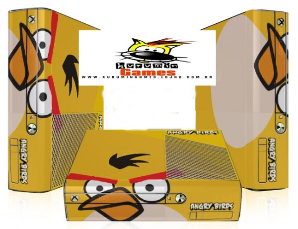 Skin XBOX 360 Super Slim 07 - Angry Birds Amarelo