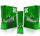 Skin XBOX 360 Slim 334 - Green Monster