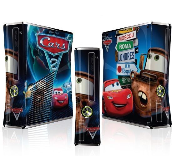 Skin XBOX 360 Slim - Carros 2