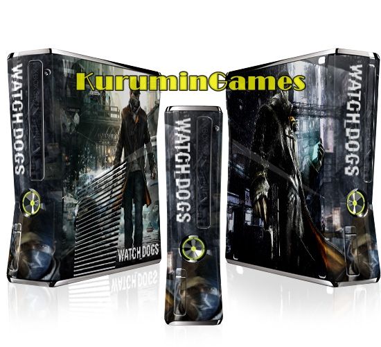 Skin XBOX 360 Slim 81 - Watch Dogs Xbox 360