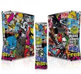 Skin XBOX 360 Slim 48 - Sticker Bomb